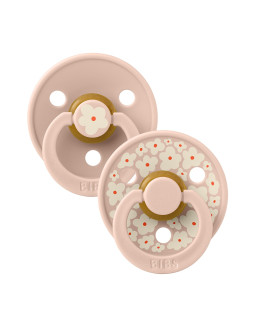 Набор пустышек Studio Colour Latex Round (круглая) Jasmine – Blush (2 в упаковке) BIBS