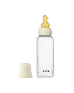 Детская бутылочка BIBS Baby Bottle Round Latex 270 мл Medium Flow (средний поток)