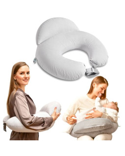 Подушка для годування Диванчик смужка сіраТМ Sei Design