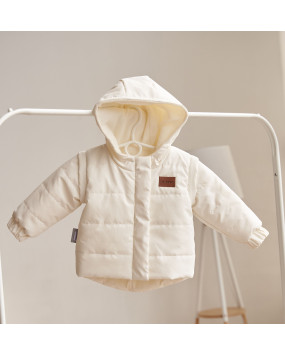 Дитяча куртка трансформер для малюків демісезонна Super Jacket молочна,  Kid’s Fantasy