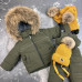 Дитячий зимовий роздільний комбінезон Umka khaki BEWARM