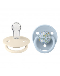 Набор пустышек BIBS x Liberty 2 шт. De Lux Eloise Silicone Onesize Baby Blue Mix