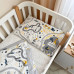 Детское постельное белье Baby Mix Железная дорога желтый TM MSonya