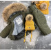 Дитячий зимовий роздільний комбінезон Umka khaki BEWARM