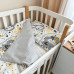 Детское постельное белье Baby Mix Железная дорога желтый TM MSonya